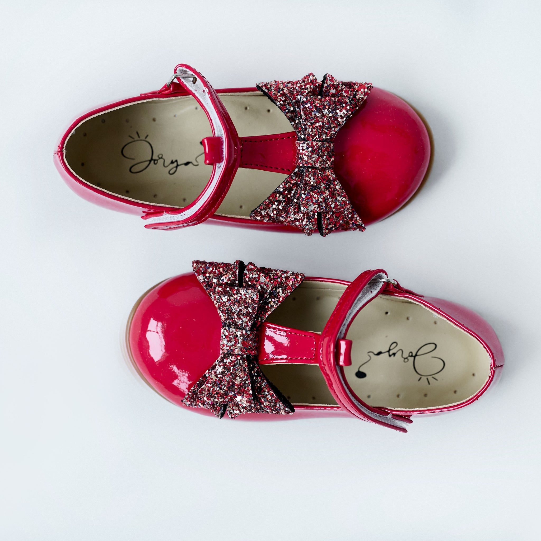 Red Shoes with Glitter Bow