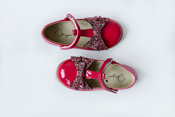 Red Shoes with Glitter Bow