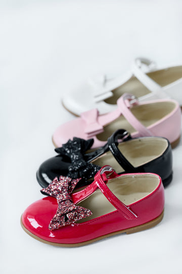 Red Shoes with Glitter Bow