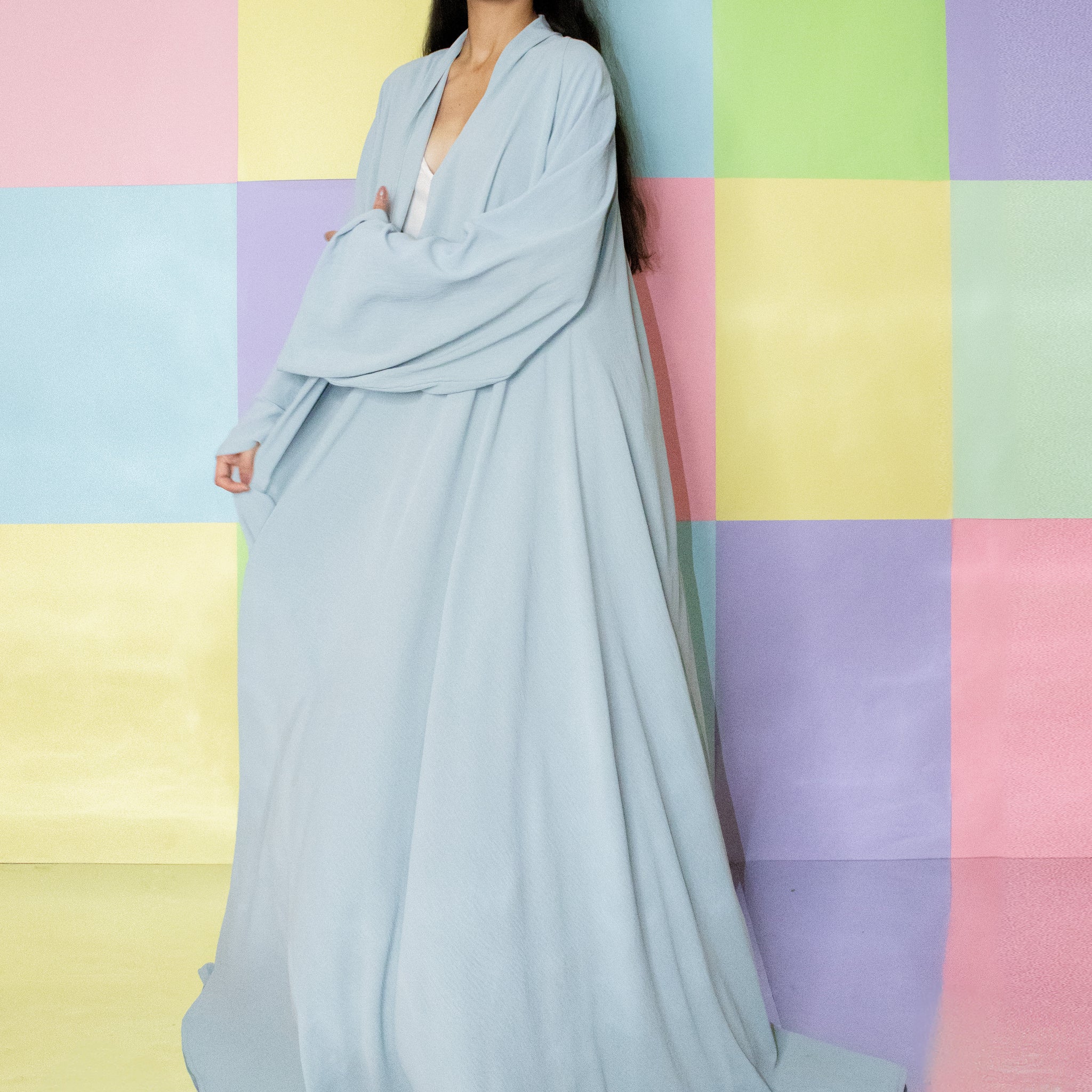 PASTEL BLUE ABAYA