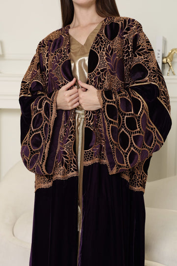 ELEGANT VELVET ABAYA