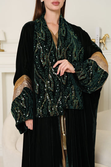 ELEGANT VELVET ABAYA