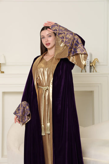 ELEGANT VELVET ABAYA
