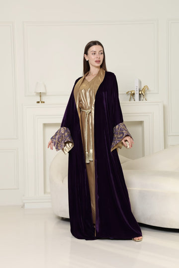 ELEGANT VELVET ABAYA