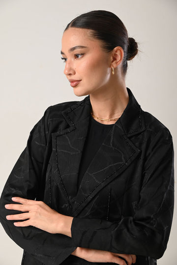 LIGHT BEADED ABAYA