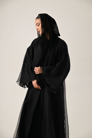 SOFT TULLE  ABAYA