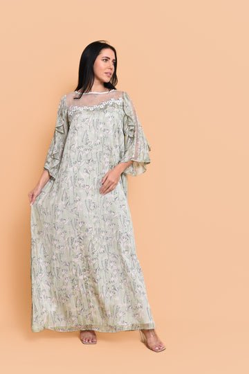 Silk Chiffon Kaftan